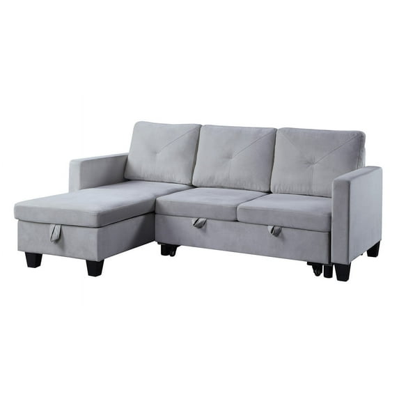 Nova Reversible Sleeper Sectional: Easy Assembly, Customizable, Space-Saving & Stylish