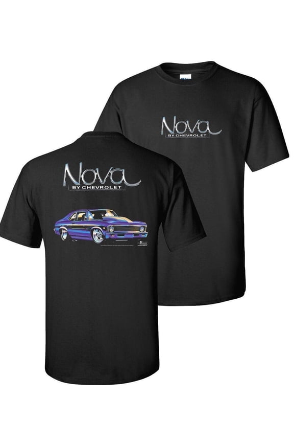 Nova SS by Chevrolet Men's Black T shirt Licensed