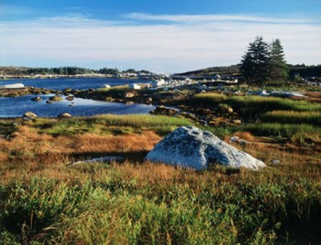 Nova Scotia Coastline Canvas Art - Greg Probst DanitaDelimont (34 x 26)