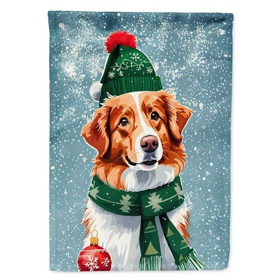 Nova Scotia Duck Toller Christmas Garden Flag 11.25 in x 15.5 in