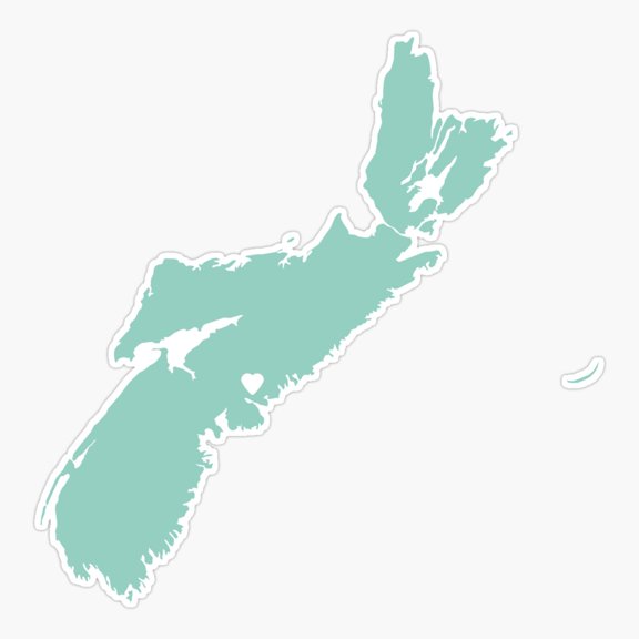 Nova Scotia Love Travel Sticker