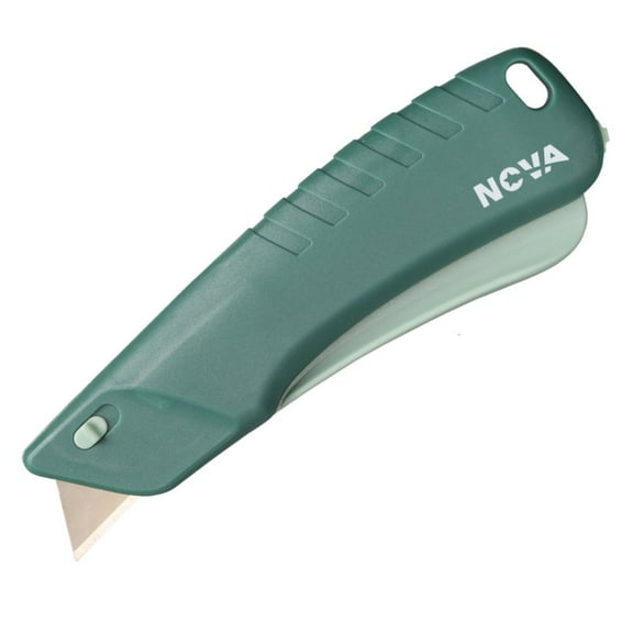 Nova Self retracting Squeeze Trigger Knife, Heavy Duty Box cutter, Utility Knife, Ambidextrous Design, Replaceable and Durable Blade, Ideal for cutting Boxes