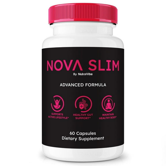 Nova Slim Capsules  Gentle Gut & Digestive Support Formula for Balance & Wellness | Easy-to-Take Capsules (60 Capsules)
