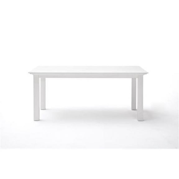 Nova Solo Halifax Dining Table, White - 30 x 39.5 x 78.8 in.