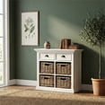 thumbnail image 1 of NovaSolo Halifax Medium Buffet with 4 Baskets in Pure White, 1 of 9