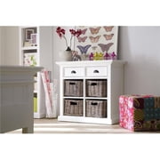 Nova Solo Halifax Medium Buffet with Basket Set, White