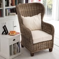 thumbnail image 1 of NovaSolo Wickerworks CR44 King Chair with seat &amp; back cushions, 1 of 2