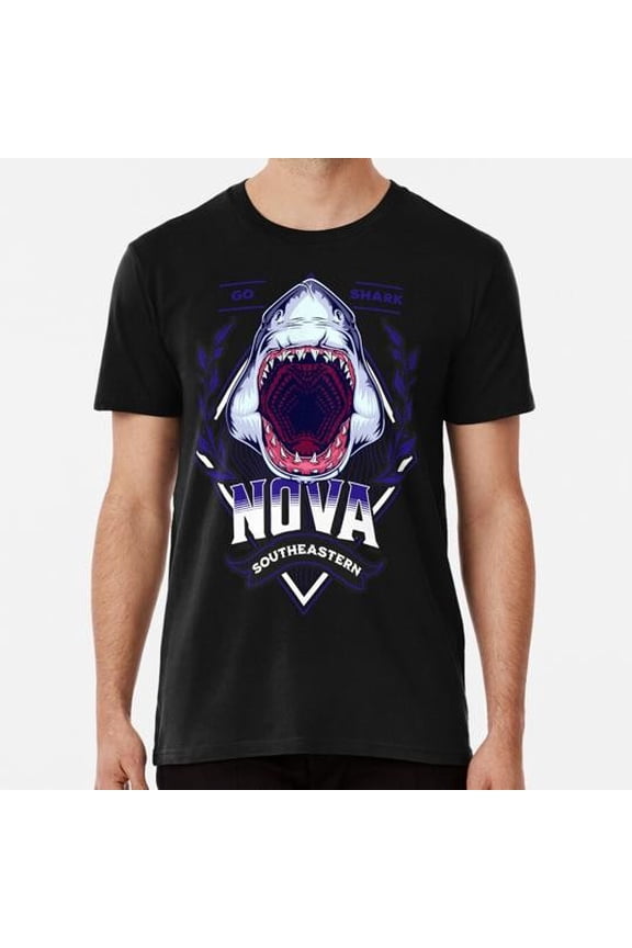 Nova Southeastern University Blue Shark Nsu S to 5XL Made in the USA T-Shirt