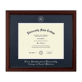 thumbnail image 1 of Framerly - NSU Medicine Diploma Frame with Navy and Silver Mat, 1 of 6