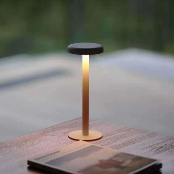 Nova Table Lamp Cordless LED Light, Rechargeable, Touch Dimming, 3 Color Temperatures, USB-C Charging, Iron Body, Modern Minimalist Design
