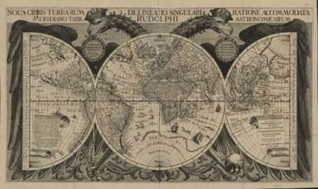 Nova orbis terrarum 1630 Canvas Art - Philipp Echebrecht (12 x 18)