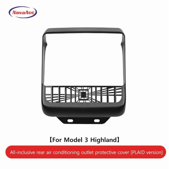NovaAcc Rear Air Outlet Cover For Tesla Model 3 Highland 2024 2025 Model Y ABS Plaid Version AC Vent Protector Anti - Scratch Debris Blocking Mask