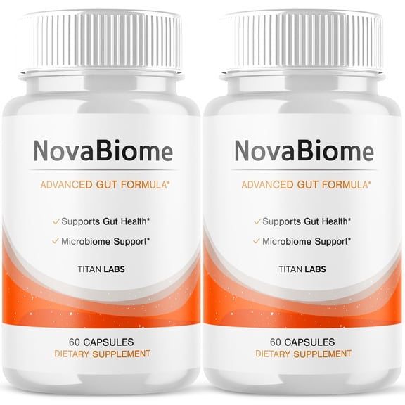 NovaBiome Advanced Gut Support Pills Advanced Energy Vitamin Supplement Nova Biome 120 Capsules