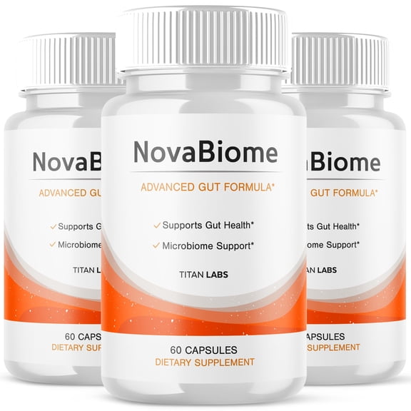 NovaBiome Advanced Gut Support Pills Advanced Energy Vitamin Supplement Nova Biome 180 Capsules