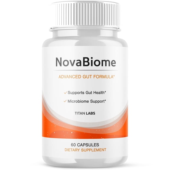 NovaBiome Advanced Gut Support Pills Advanced Energy Vitamin Supplement Nova Biome 60 Capsules