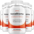 thumbnail image 1 of NovaBiome Capsules – Advanced Formula Digestive Support, Gut Wellness, 5 Pack, 300 Capsules, 1 of 6