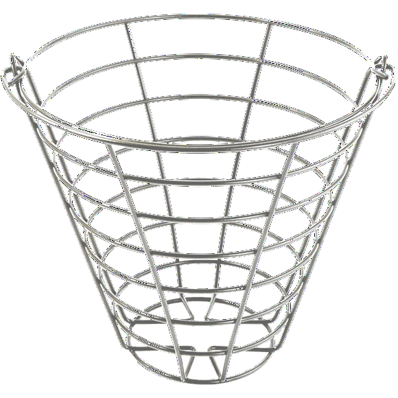 NovaCraft Metal Wire Golf Ball Range Basket Bucket with Handle - Practice, Hitting, Gift