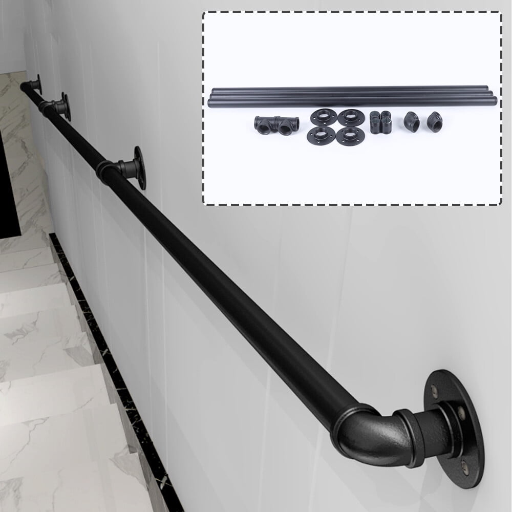 NovaCraft Wall-Mounted Staircase Handrail for Indoor Outdoor Steps ...
