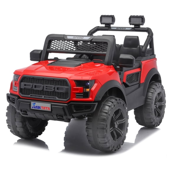 NovaDrive 12V Kids Ride On Off Road Electric Car with 2 Motors, 2.4G Parent Remote Control, Swing Function, 4-Wheel Shock Absorption, Bluetooth Music, LED Lights, Ages 3-8