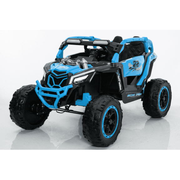 NovaDrive 24V Kids Ride On Electric UTV with Parent Remote Control, 4-Wheel Suspension, 2WD, 3 Speeds, Power Display, Bluetooth MP3 Music & LED Lights, Ages 3+