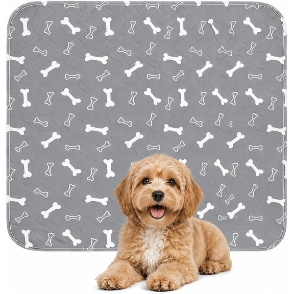 NovaPaw Washable Puppy Pee Pads, Reusable Dog Training Pads with Ultra Absorbent Multi-Layer Design, Leakproof Non-Slip Pet Potty Pads for Puppies, Dogs, Cats, Crates and Indoor Use(M:23.6*15.7in)