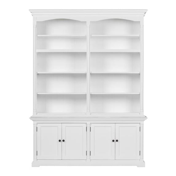 NovaSolo Double-Bay Hutch Unit Provence Classic White