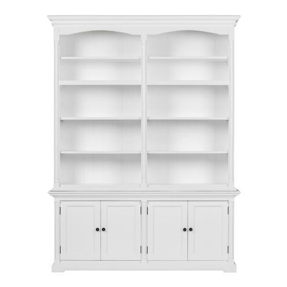 NovaSolo Double-Bay Hutch Unit Provence Classic White
