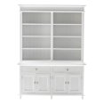 thumbnail image 1 of NovaSolo Hutch Bookcase Unit Skansen Solid Wood in White, 1 of 18