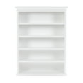 thumbnail image 1 of Bookcase with 5 Shelves Halifax Solid Wood in White, 1 of 5