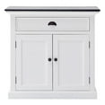thumbnail image 1 of NovaSolo Halifax Contrast Classic White & Black Small Buffet, 1 of 20