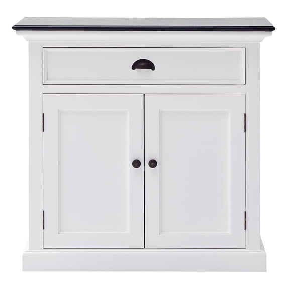 NovaSolo Halifax Contrast Classic White & Black Small Buffet