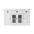thumbnail image 1 of NovaSolo Halifax Mahogany Wood Buffet with 4 Doors 3 Drawers in White, 1 of 16