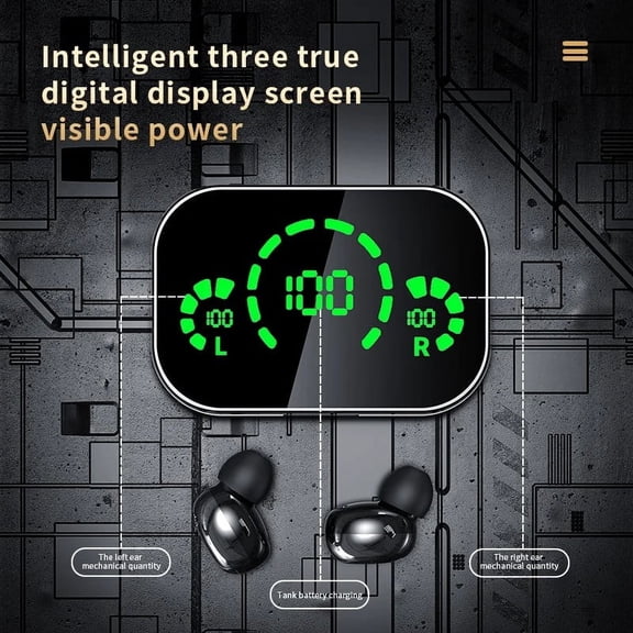 NovaSpark Immersive Gaming Experience with Yd04 Pro Wireless Earphones and Led Display,Yd04