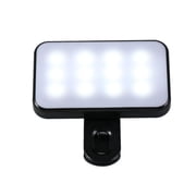 NovaSpark Mini Selfie Fill Light Rechargeable Adjustable Brightness Portable Design,Black