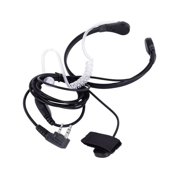 NovaSpark Portable Comfortable Throat Mic Earpiece Headset Finger Headset in-Ear Speaker for Tk Radio Walkie Talkie Earphones