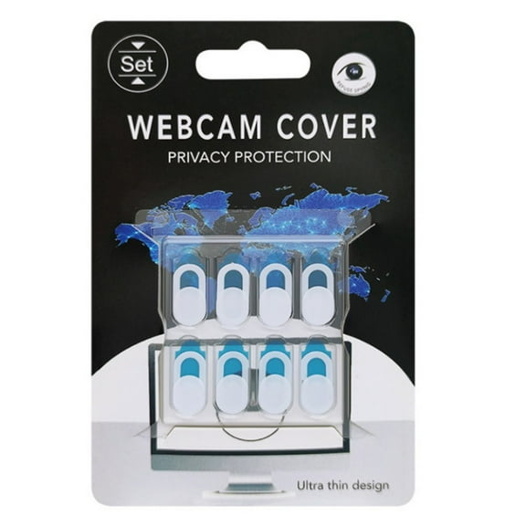 NovaSpark Ultra-Thin Webcam Cover Shutter - Protect Your Privacy with This Magnet Slider,8Pcs White