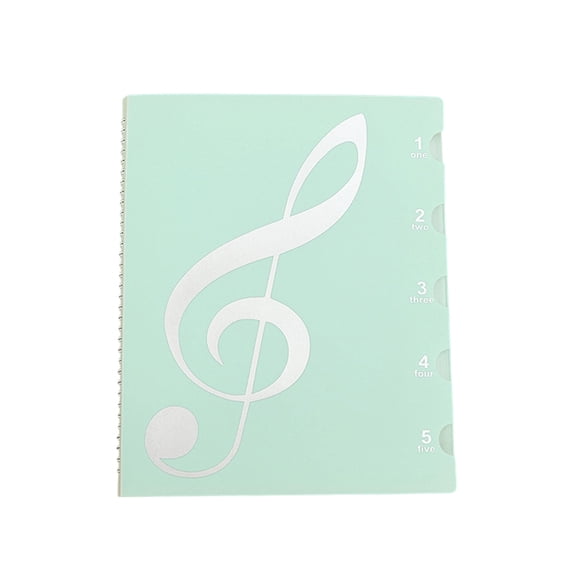 NovaStitch 20-Sheet Capacity Music Sheet Binder Score File Folder 10.24x12.6in Multi-Function Choir Folder with Transparent Sleeves for Piano Guitar A4 Page Organizer for Concerts Practice