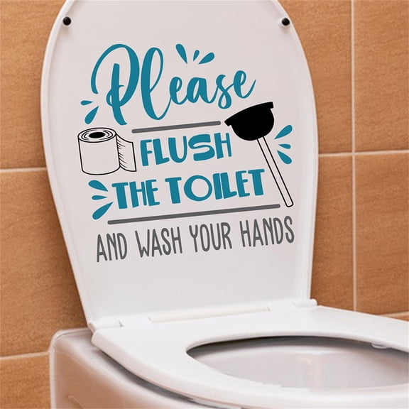 NovaStitch Bathroom PVC Toilet Wall Decal Waterproof Sticker for Bathroom Vanity Mirror Tile Wall Home Decor