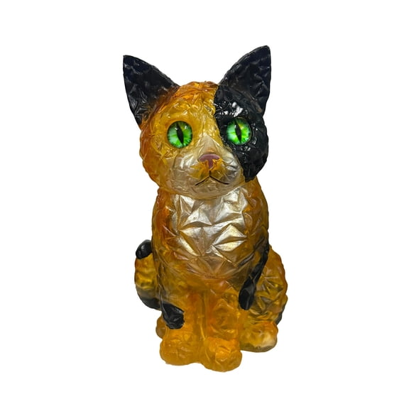 NovaStitch Cute Kitten Animal Desk Ornament Small Cat Figurine for Office Bookshelf Shelf Home Decor Mini Statue Gift