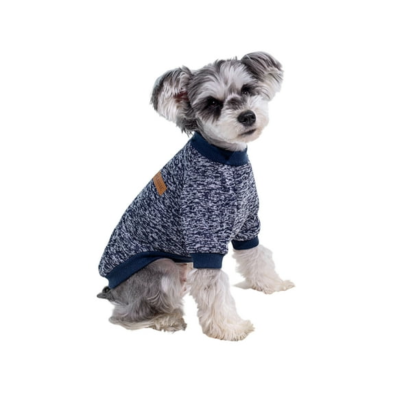 NovaStitch Dog Clothes Dogs Sweater Soft Puppies Clothing Winter Puppy Sweaters Warm Outfit for Dogs Small Apparel Navy One Size