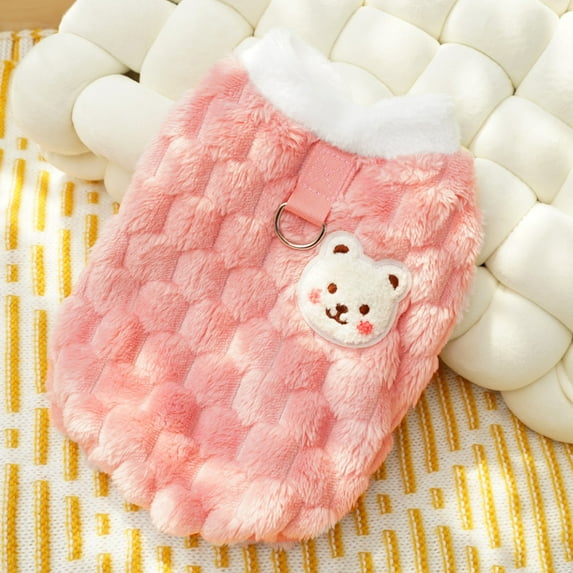 NovaStitch Dog Sweater for Small Dogs Puppy Cats Winter Warm Soft Pet Clothes Pullover Cute Extra Small Dog Apparel Pink M