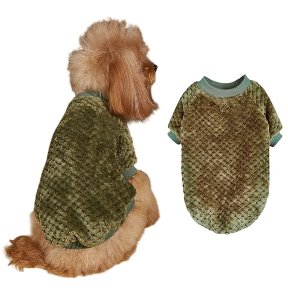 NovaStitch Dog Sweaters Dog Clothes for Small Dogs & Cats Soft Warm Pet Coats Winter Pet Jackets Doggy Apparel Costumes Puppy Outfits Army Green M