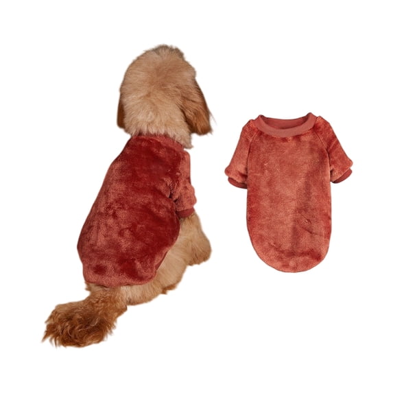 NovaStitch Dog Sweaters Dog Clothes for Small Dogs & Cats Soft Warm Pet Coats Winter Pet Jackets Doggy Apparel Costumes Puppy Outfits Vermilion S