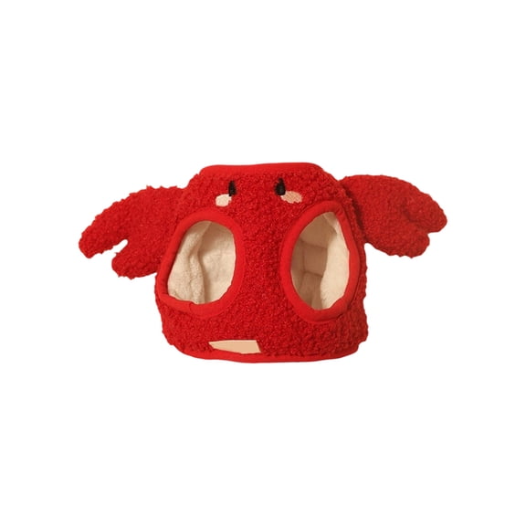 NovaStitch Dog Sweatshirt for Small Medium Dogs Winter Fleece Plush Harness Cute Dogs Cats Clothing Vest with Decorative Wings Red XS