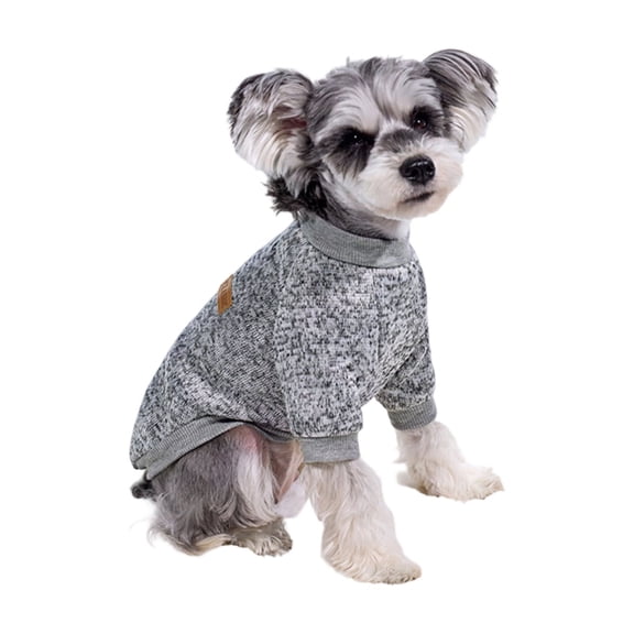 NovaStitch Dogs Clothes Dog Sweaters for Medium Small Dogs Winter Clothes Warm Soft Dog Sweatshirt Outfit for Dogs Cats Pet Apparel Gray One Size