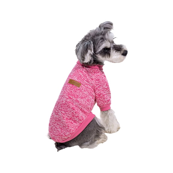 NovaStitch Dogs Clothes Dog Sweaters for Medium Small Dogs Winter Clothes Warm Soft Dog Sweatshirt Outfit for Dogs Cats Pet Apparel Hot Pink One Size