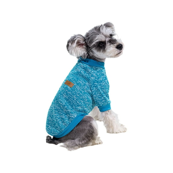 NovaStitch Dogs Clothes Dog Sweaters for Medium Small Dogs Winter Clothes Warm Soft Dog Sweatshirt Outfit for Dogs Cats Pet Apparel Sky Blue One Size
