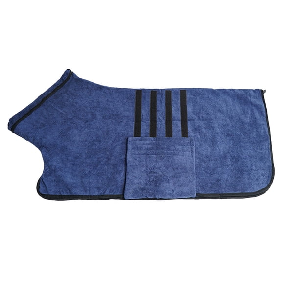 NovaStitch Fast Drying Adjustable Pet Clothes Sweater Microfibre Dog Bathrobe Towel Wrap Super Absorbent Dog Drying Coat Bath Robe for Puppy Medium Large Dogs c S