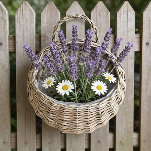 NovaStitch Handwoven Storage Basket Fruit Vegetable Flower Baskets Rattan Shopping Bag Bread Picnic Basket Desktop Sundries Organizer