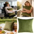 thumbnail image 1 of NovaStitch Luxury Velvet Throw Pillow Cover Soft Smooth Decorative Square Cushion Case with Hidden Zipper for Sofa Couch Bedroom Home Decor, 1 of 8